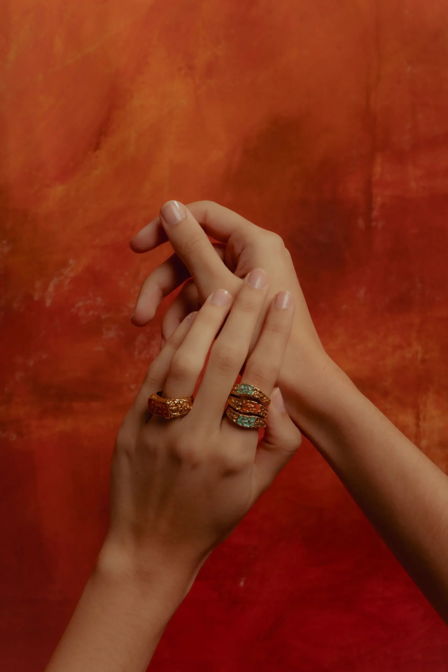 Anillo Magma Naranja