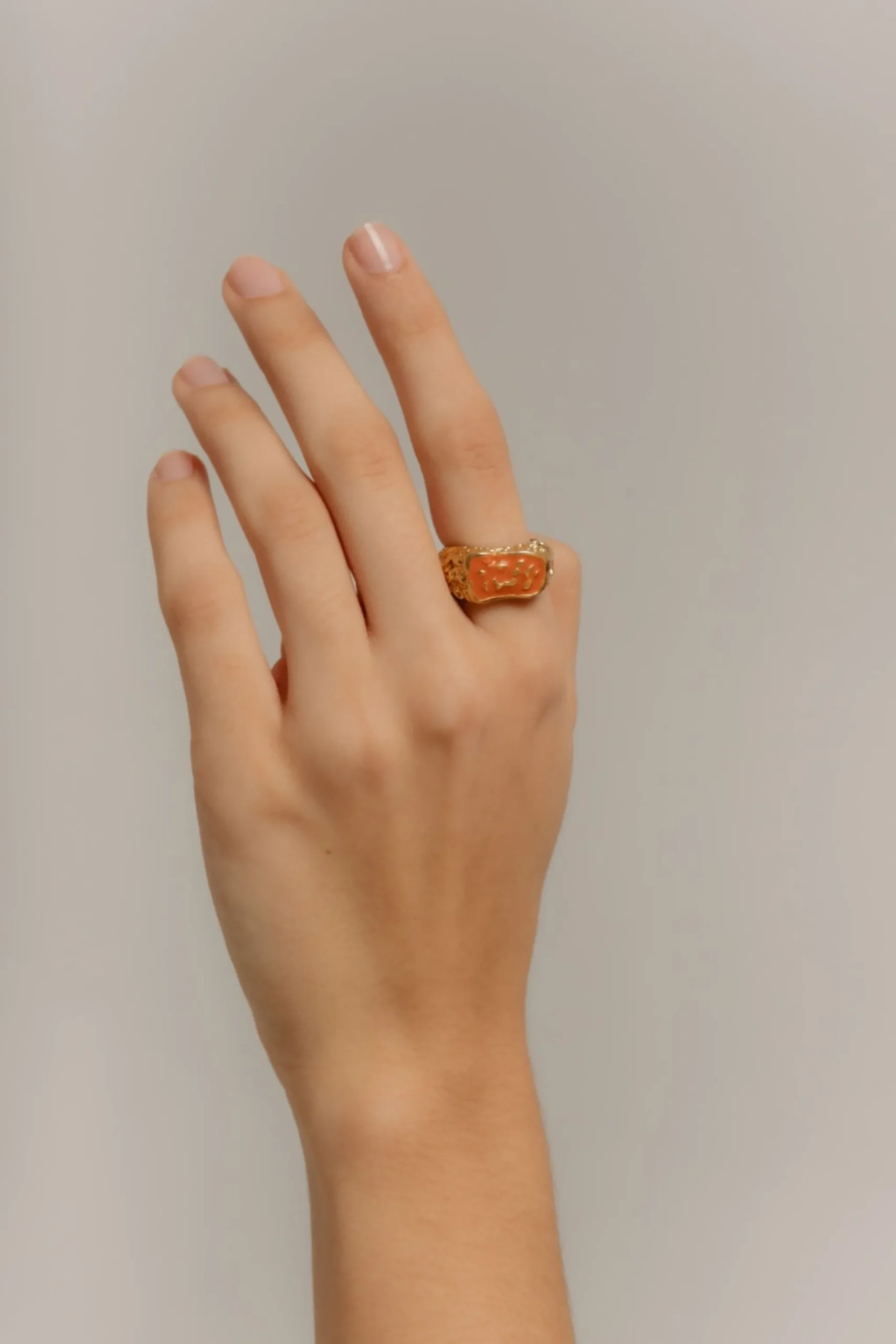 Anillo Magma Naranja