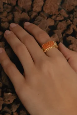 Anillo Magma Naranja