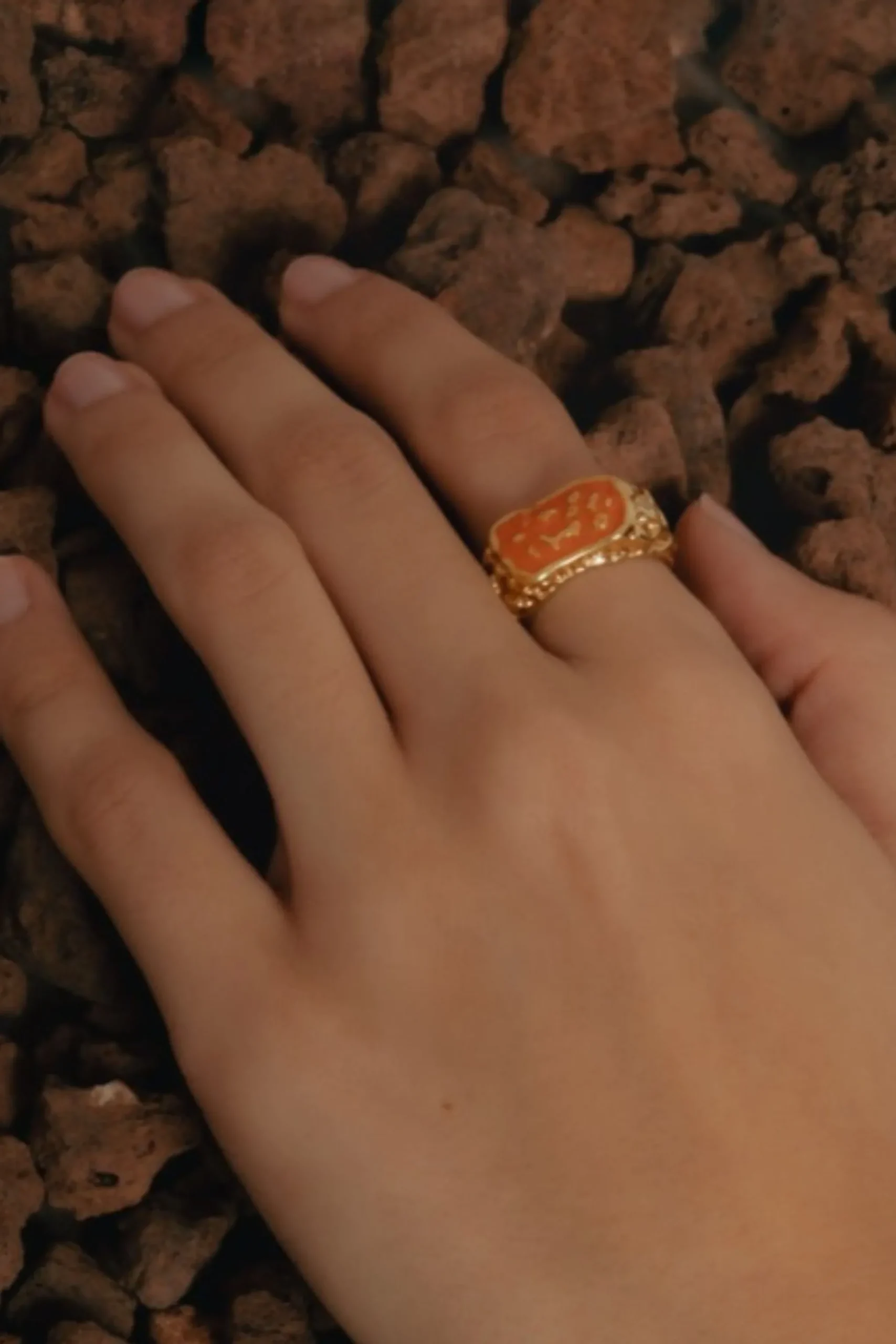 Anillo Magma Naranja