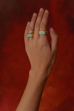 Anillo Magma Turquesa