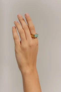Anillo Magma Turquesa