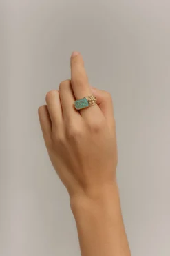 Anillo Magma Turquesa