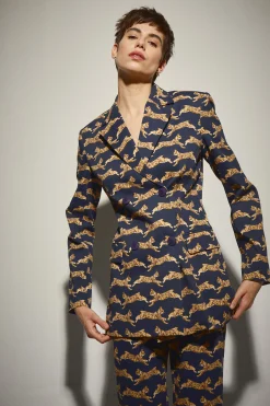 Blazer Azul Marino Lince