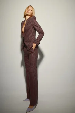 Blazer Cuadros Vichy Entallada
