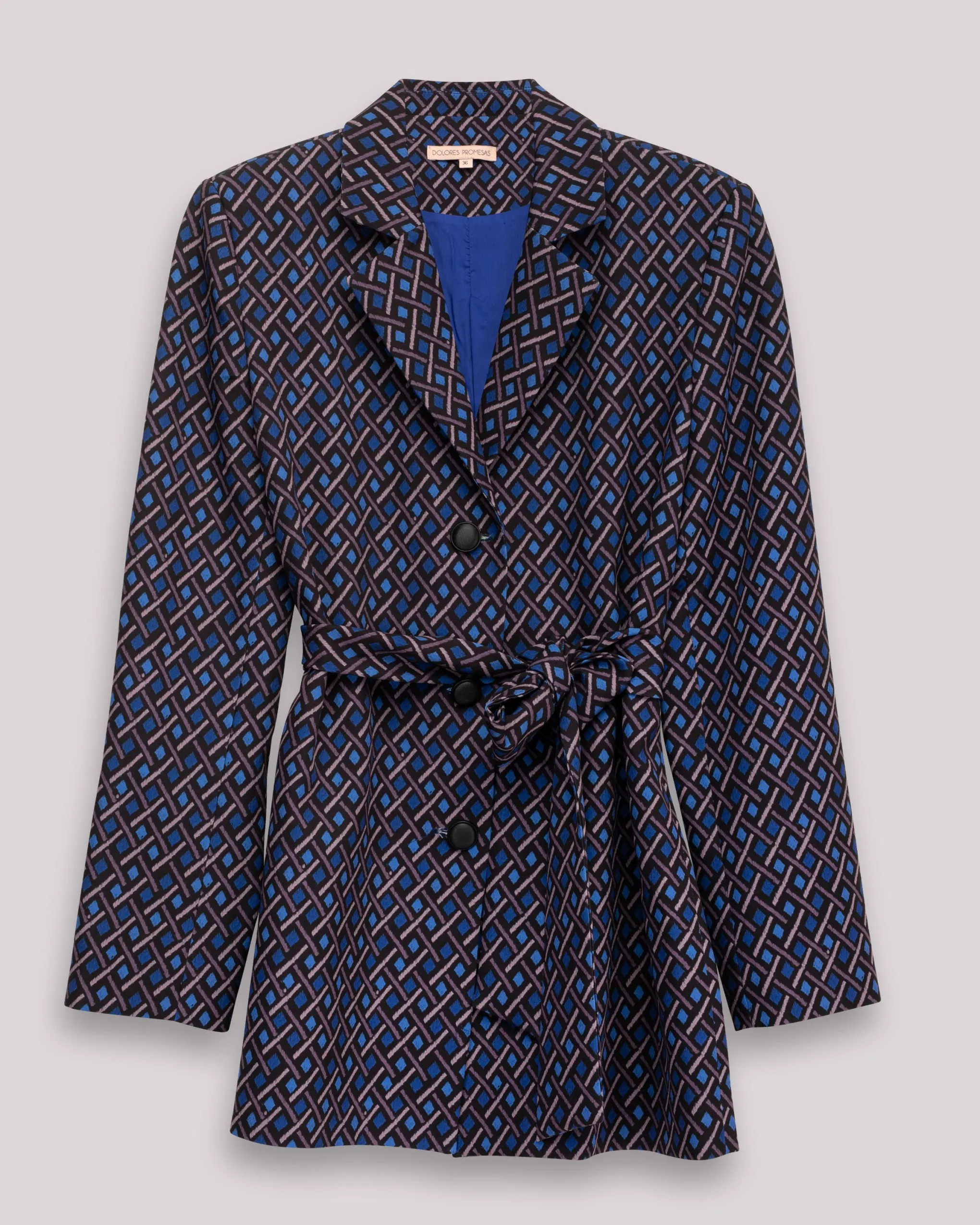 Blazer estampada Elena azul