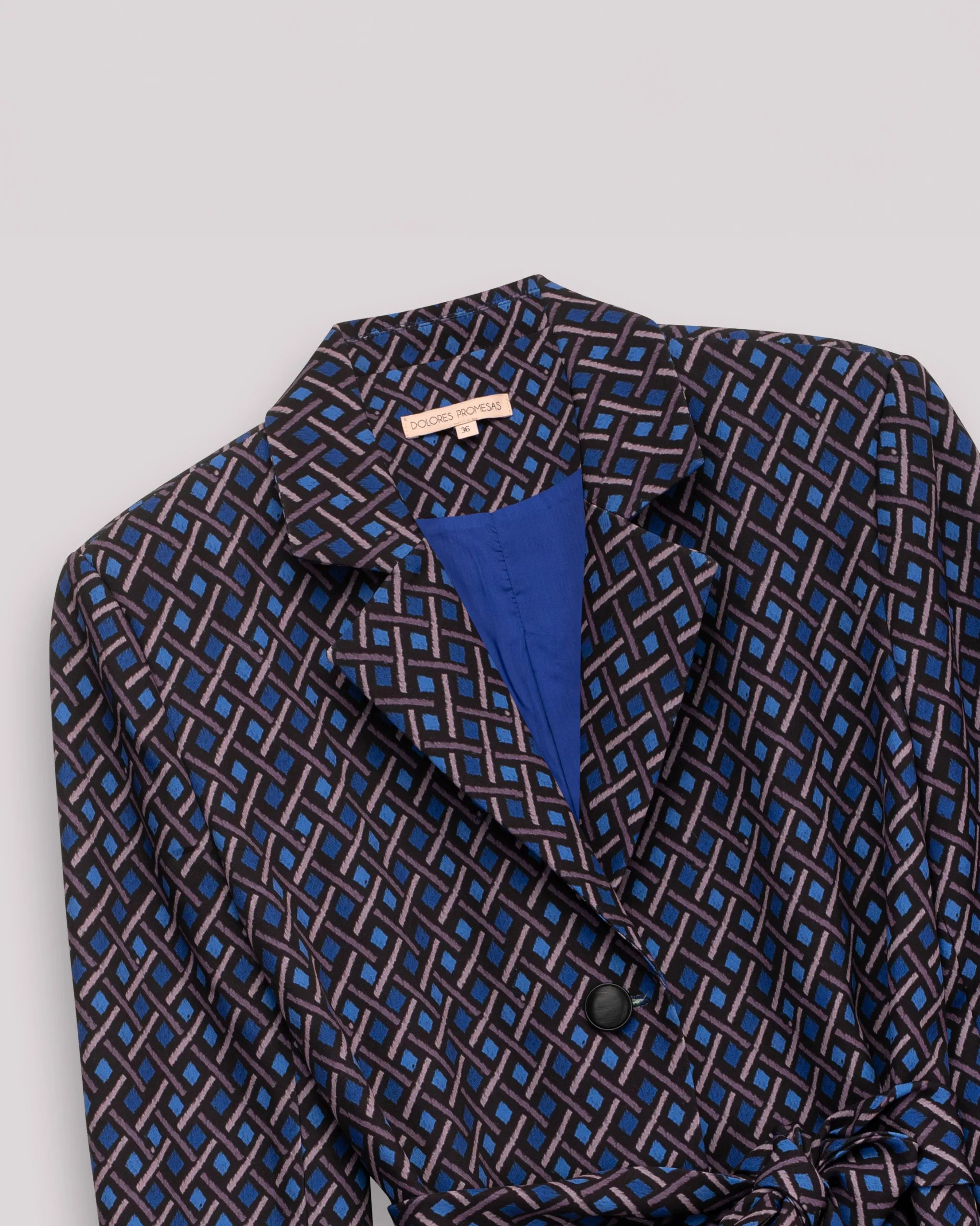 Blazer estampada Elena azul