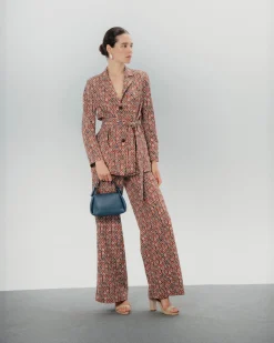 Blazer estampado geométrico Manuela