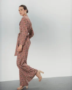 Blazer estampado geométrico Manuela