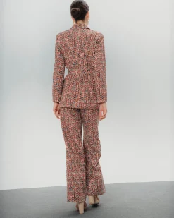 Blazer estampado geométrico Manuela