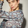 Blusa Azul Claro Mariposas