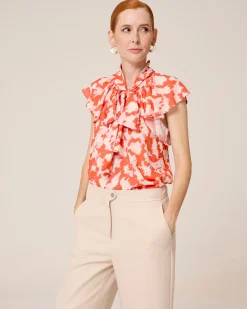 Blusa Con Lazada Al Cuello Zia