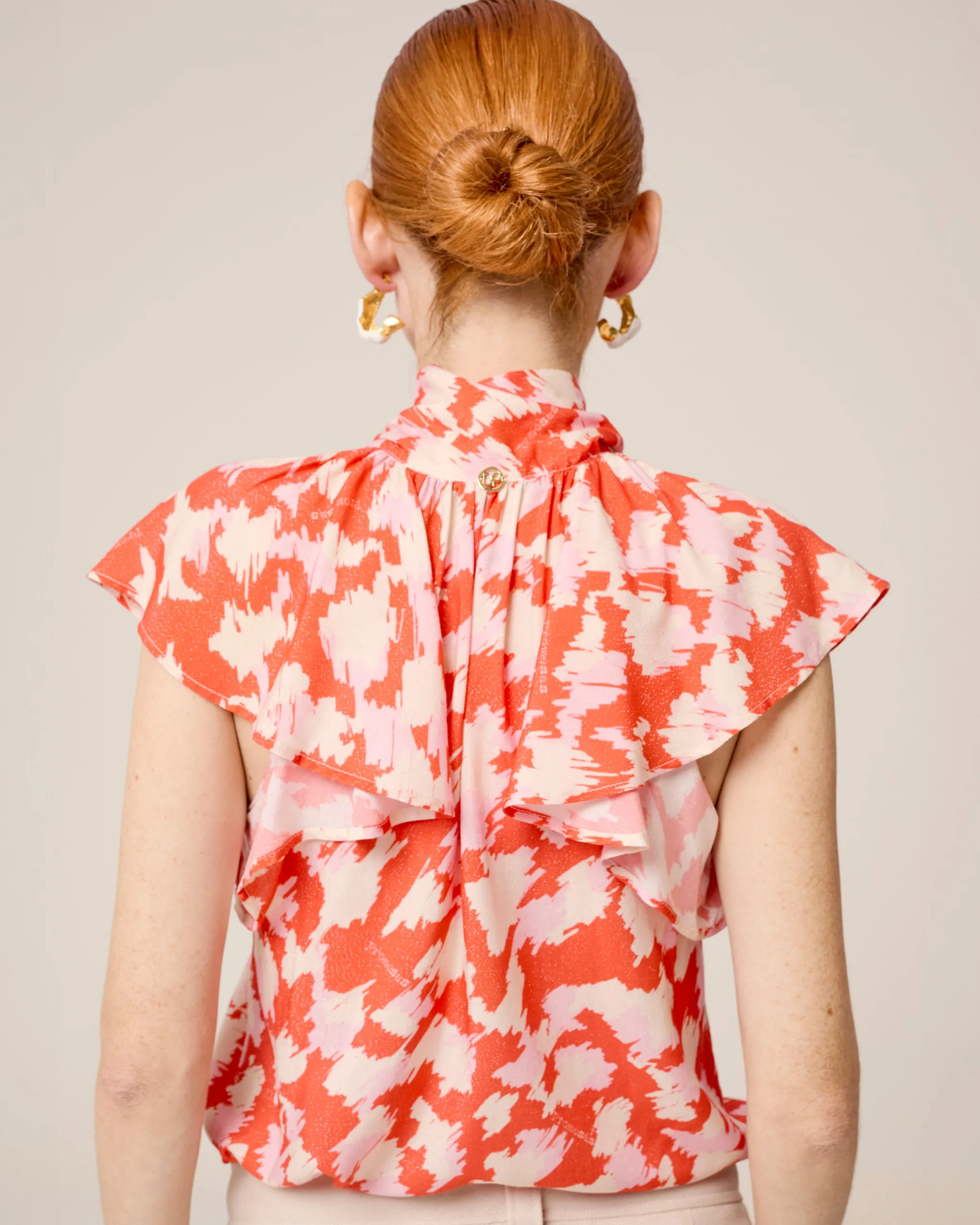 Blusa Con Lazada Al Cuello Zia