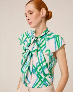 Blusa Con Lazo Lena