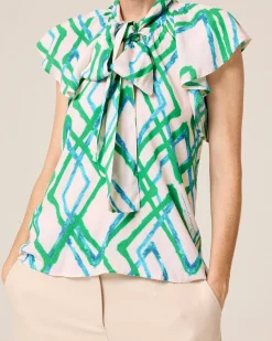 Blusa Con Lazo Lena