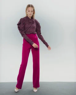Blusa estampada con lazo Elena