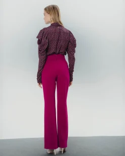 Blusa estampada con lazo Elena