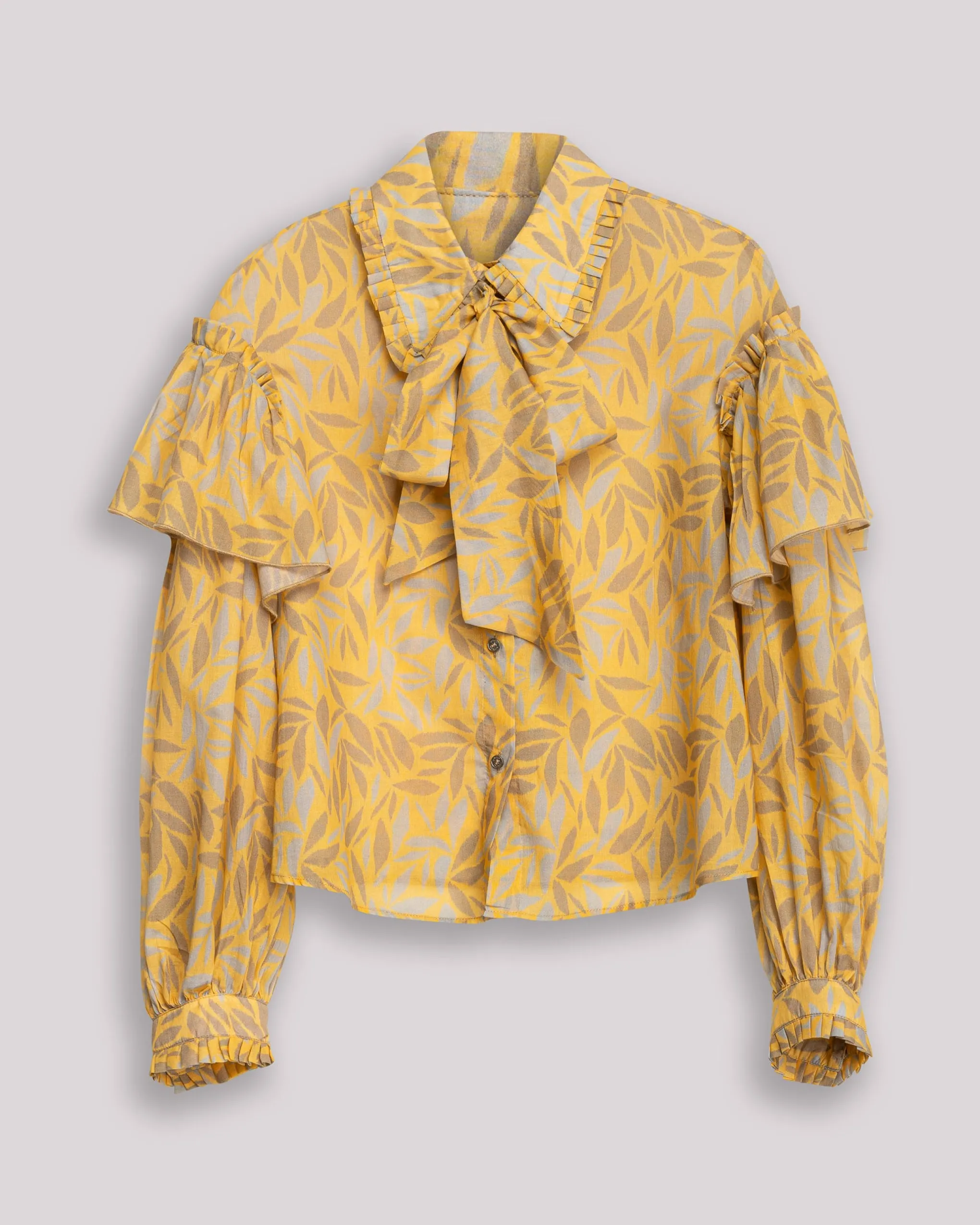 Blusa Flores Dune cuello Lazo