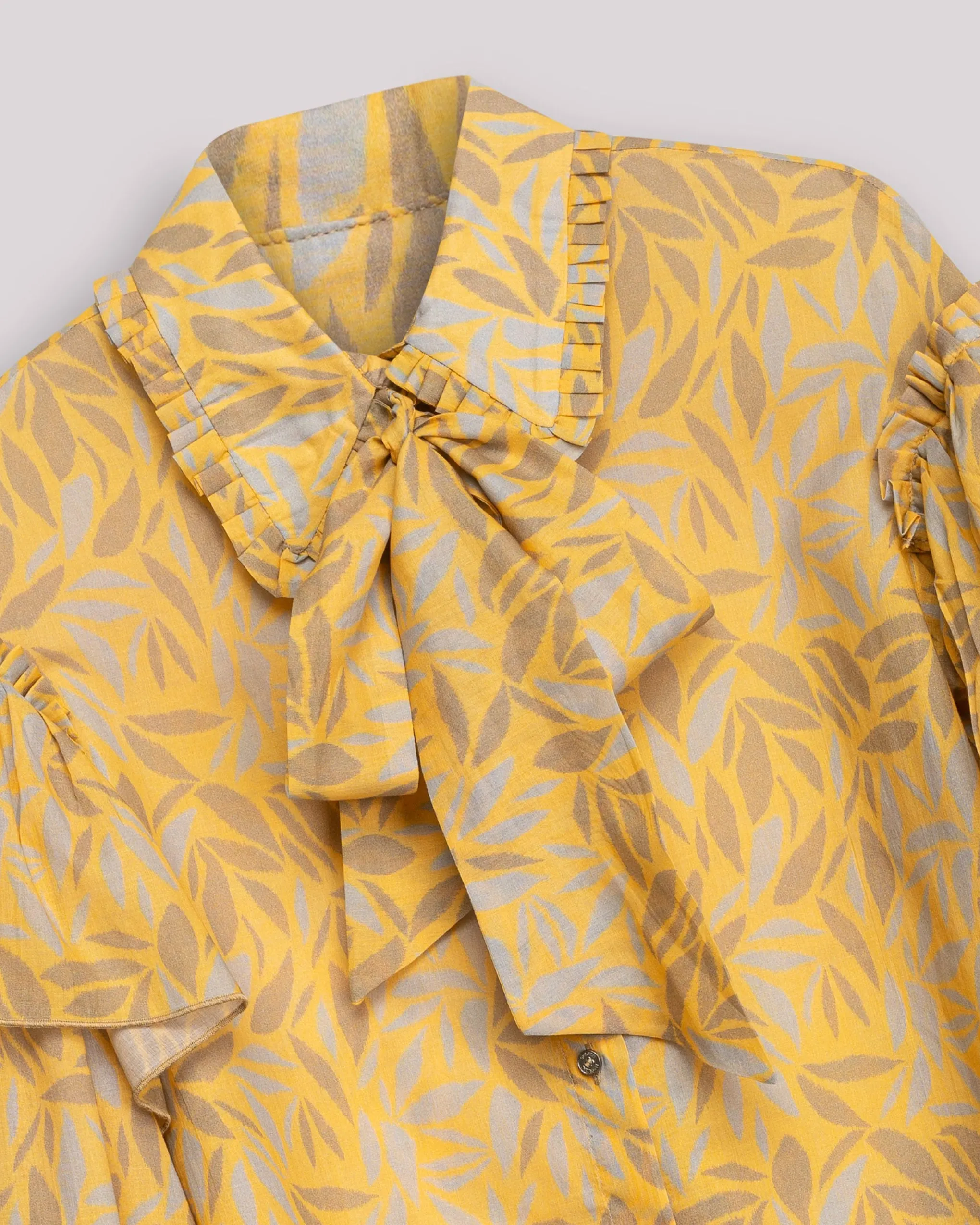 Blusa Flores Dune cuello Lazo