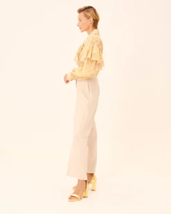 Blusa Flores Dune cuello Lazo