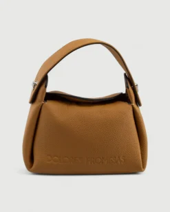 Bolso de mano de Piel Vivaz Camel