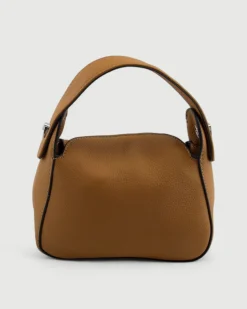 Bolso de mano de Piel Vivaz Camel