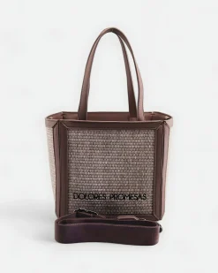 Bolso de Rafia Astuta en Nude