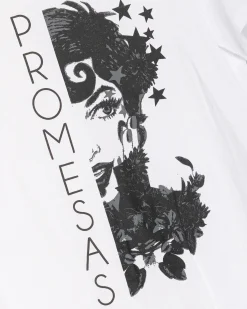 Camiseta Blanca Ilustrada Promesas
