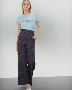 Camiseta Dolores y Tula Azul Casual