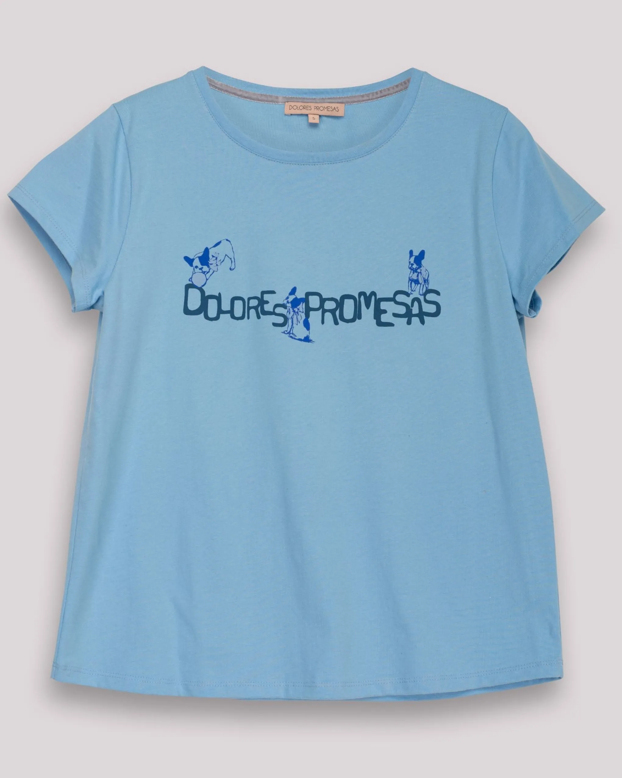 Camiseta Dolores y Tula Azul Casual