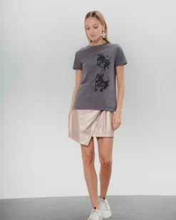 Camiseta Gris Ilustrada Promesas