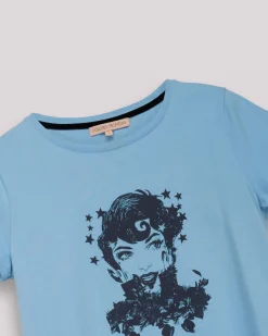 Camiseta Ilustrada Celeste Dolores