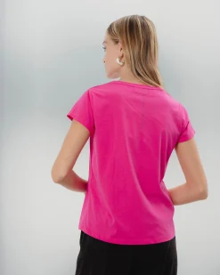 Camiseta Ilustrada Fucsia Dolores
