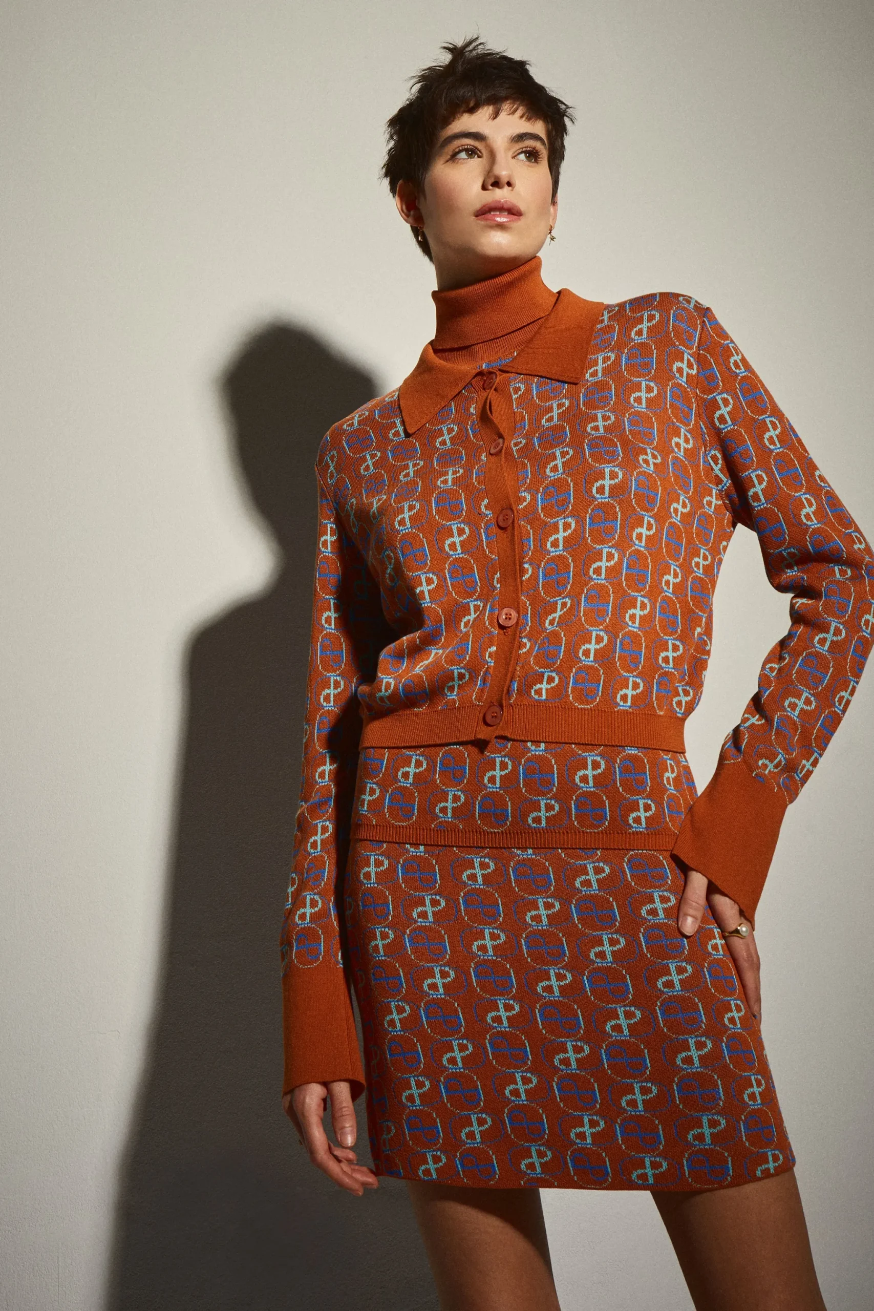 Chaqueta Punto Marrón
