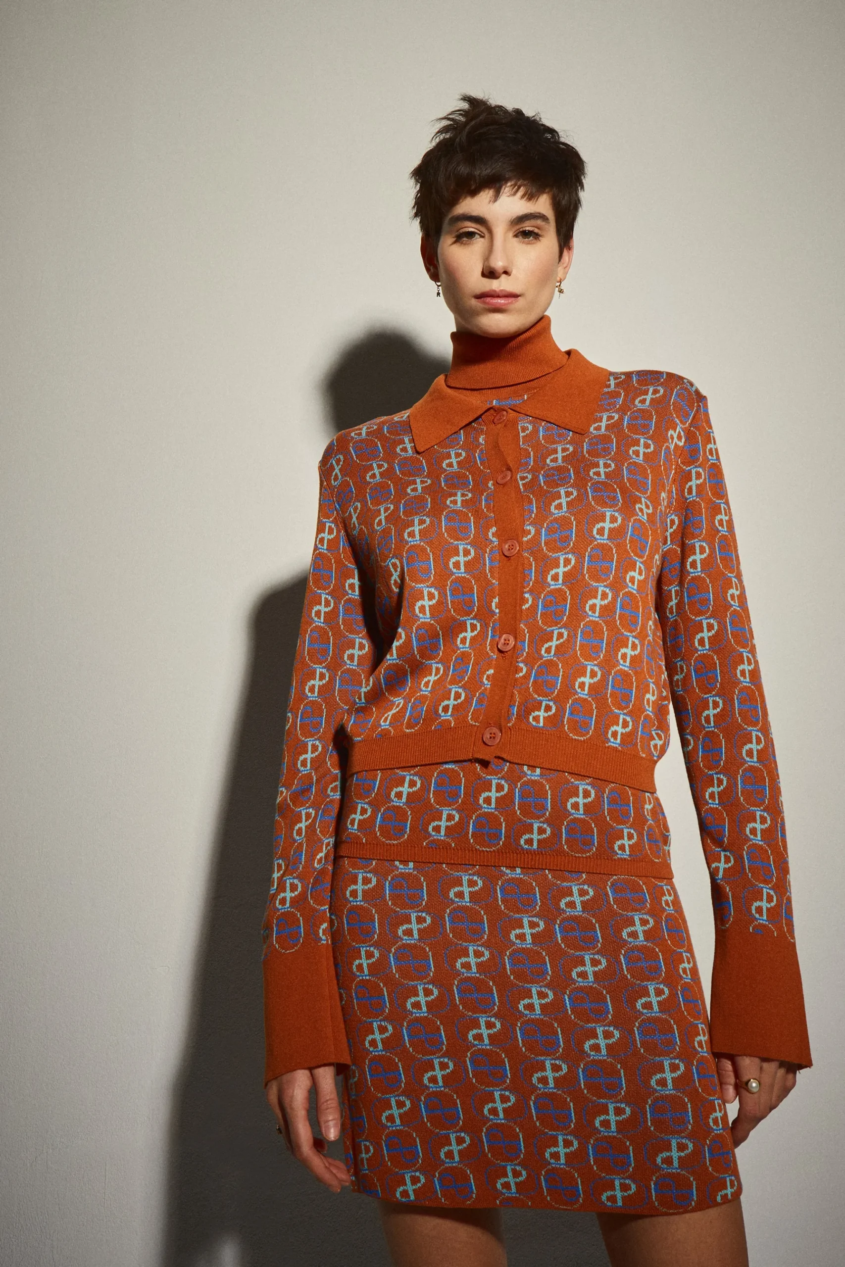 Chaqueta Punto Marrón