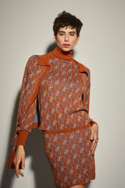 Chaqueta Punto Marrón