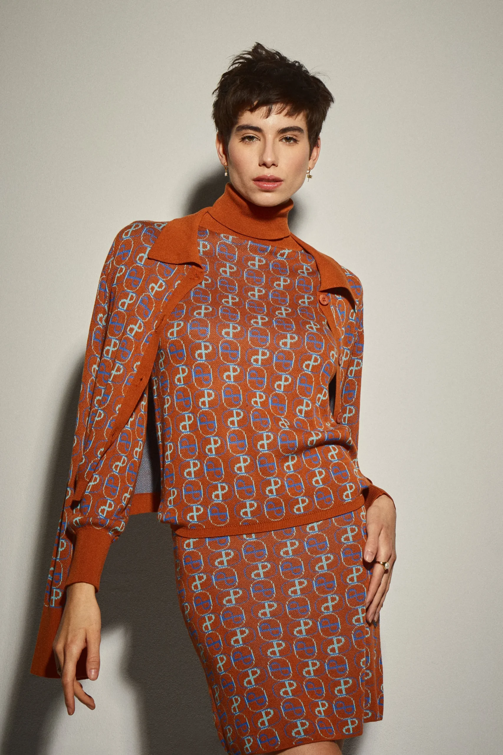 Chaqueta Punto Marrón