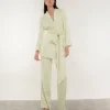 Chaqueta tipo kimono con fajín