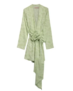 Chaqueta tipo kimono con fajín