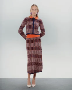 Chaqueta Tipo Polo Geométrica Luna