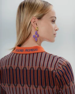 Chaqueta Tipo Polo Geométrica Luna