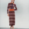 Falda de Punto Midi Geométrica Luna
