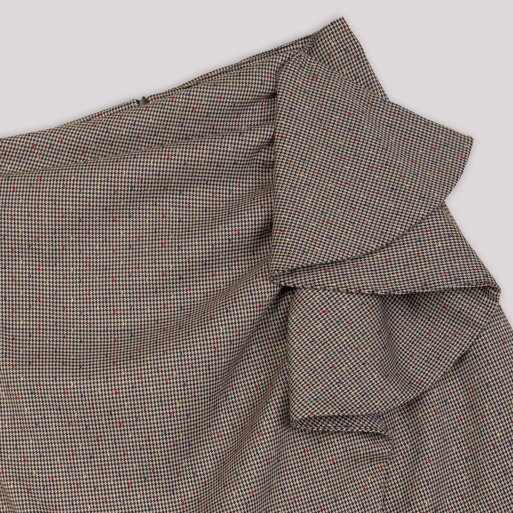 Falda Drapeada Mini Gris