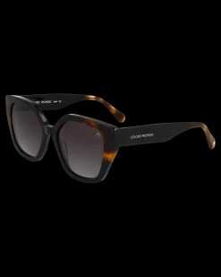 Gafa con tendencia a pico negra y habana