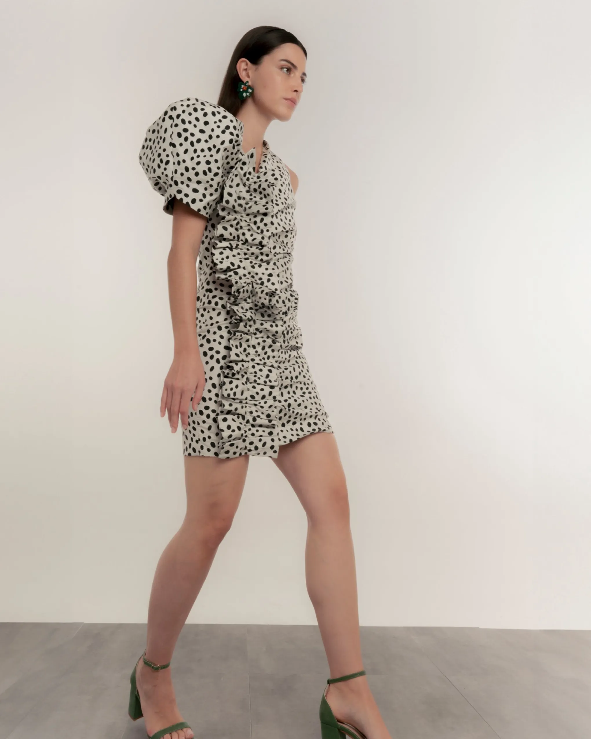 Mini Vestido de Lunares Spotlight