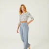 Pantalón cupro azul