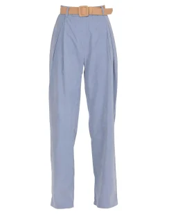 Pantalón cupro azul