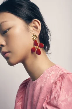 Pendientes Cassia Granate