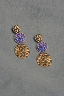 Pendientes Geiser Morado