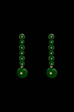 Pendientes Hibiscus Verde